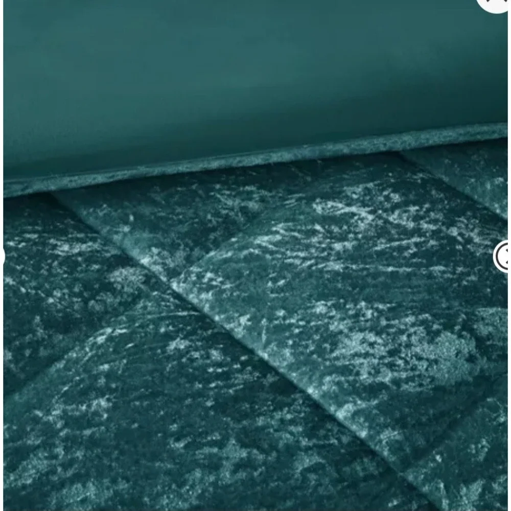 Intelligent Design‎ Twin/TXL Size Duvet Cover Set 3-Pcs Velvet Machine Wash Teal